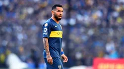 Foto de Carlos Tevez en el duelo ante River.