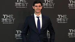 Thibaut Courtois en la ceremonia.