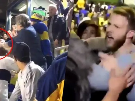 Lo que nadie te mostró: así se pelearon los hinchas de Boca sobre el final del Superclásico vs River