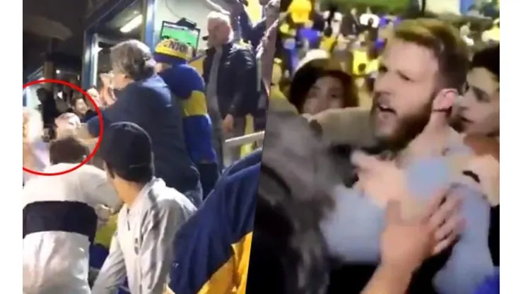 Lo que nadie te mostró: así se pelearon los hinchas de Boca sobre el final del Superclásico vs River