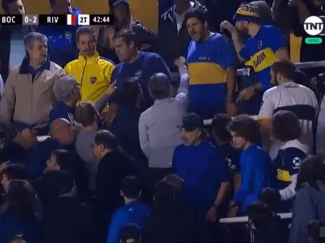 Lo de siempre: los hinchas de Boca se fueron antes que termine el partido