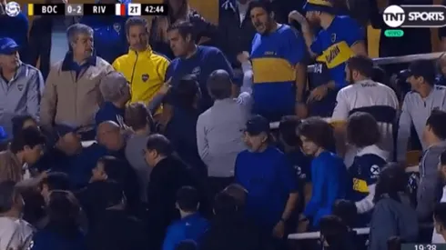 Foto de los hinchas de Boca.