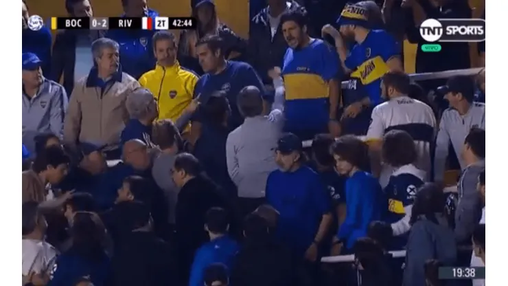 Foto de los hinchas de Boca.