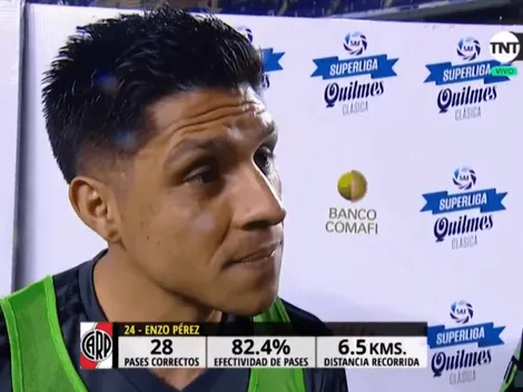 Insólito: Enzo Pérez dijo que la Bombonera no es el Monumental porque "gritan, alientan"