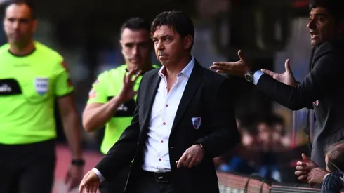 Marcelo Gallardo en plena Bombonera.