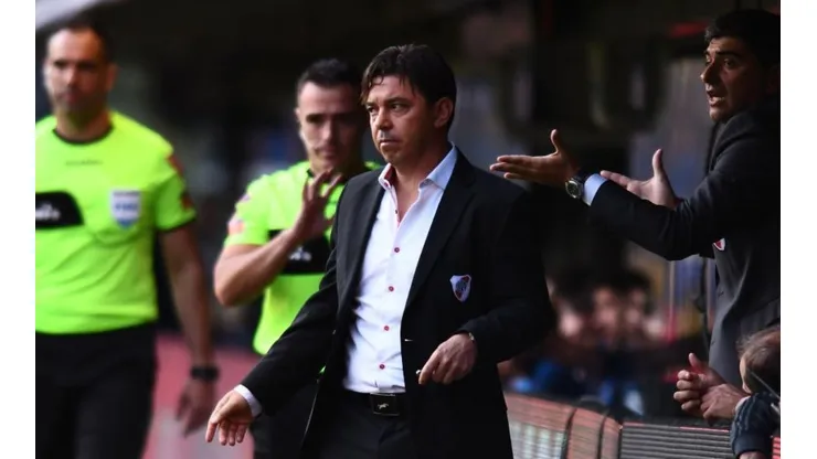 Marcelo Gallardo en plena Bombonera.