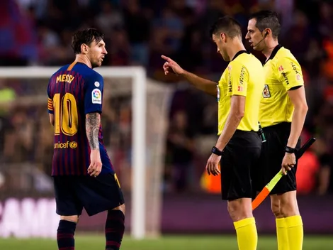 La tremenda reacción de Lionel Messi cuando el árbitro lo quiso saludar