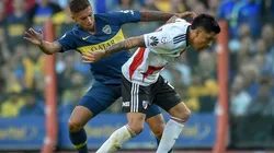 Foto de Enzo Perez en la Bombonera.
