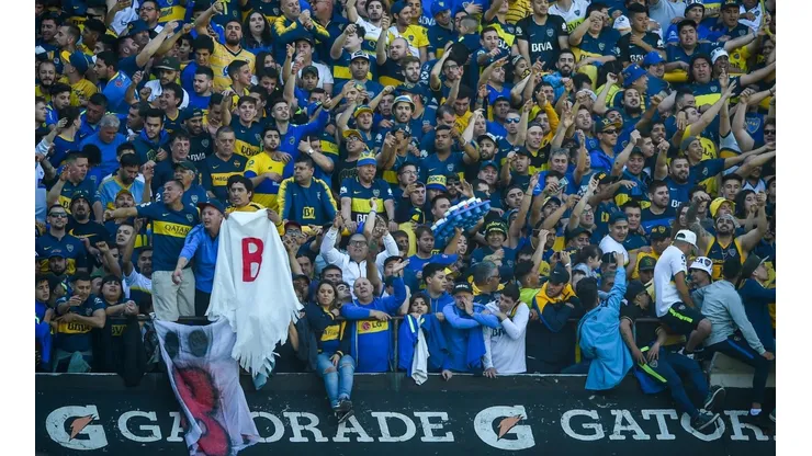 Foto de los hinchas de Boca
