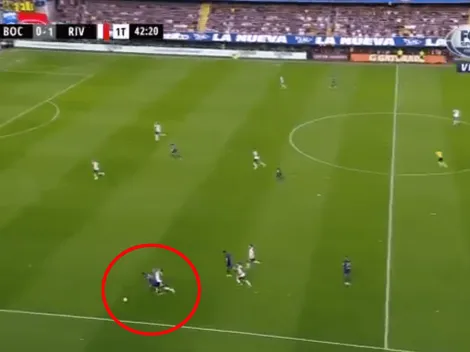 Boca recibió ayudita del árbitro: Cardona le metió un hermoso codazo a Enzo Pérez y sólo hubo amarilla