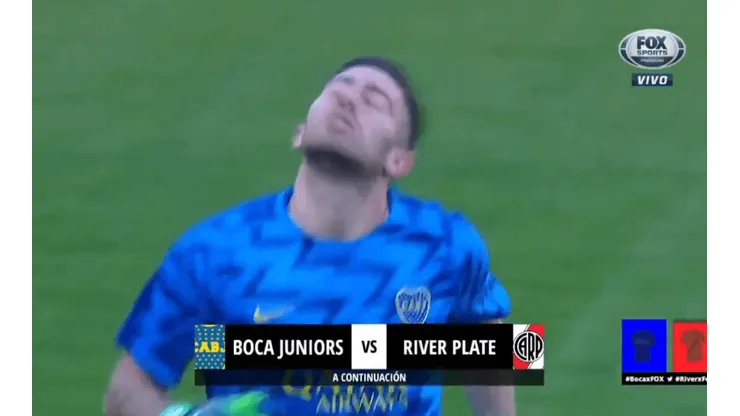 Foto de Agustín Rossi, arquero de Boca.