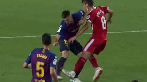 El VAR dejó al Barcelona con uno menos ante Girona