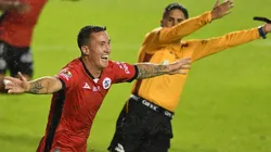 Leonardo Ramos celebra el tanto de la victoria.