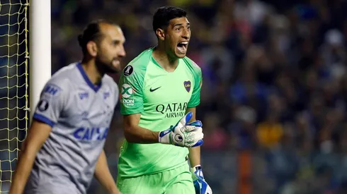 SU ÚLTIMO TIEMPO. Esteban Andrada grita en el triunfo de Boca contra Cruzeiro (Foto: Getty).