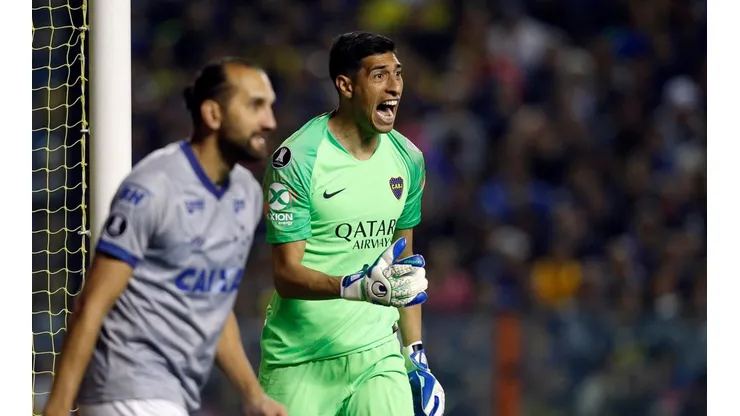 SU ÚLTIMO TIEMPO. Esteban Andrada grita en el triunfo de Boca contra Cruzeiro (Foto: Getty).