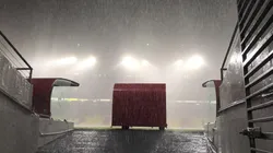 Clima adverso en el Estadio Morelos.