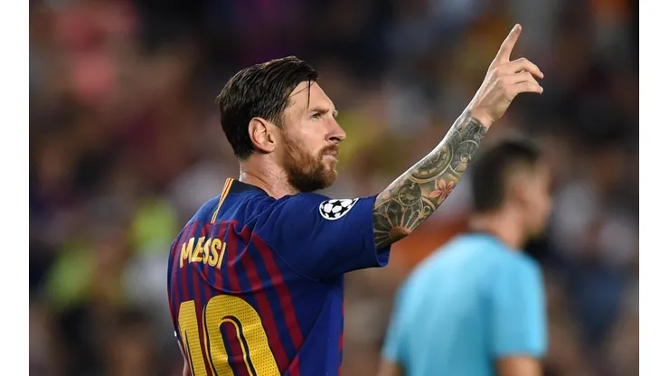 EL BARBA. Lionel Messi en el triunfo ante PSV por la Champions League (Foto: Getty).