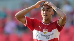 Nicolás González se toma la cabeza.