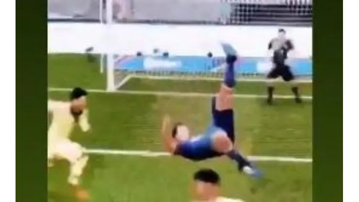 Caraglio hizo un golazo en el FIFA.