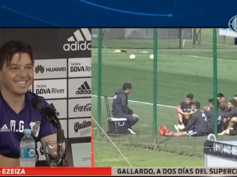 Un periodista le hizo una pregunta, se fue y Gallardo hizo matar de risa a todos