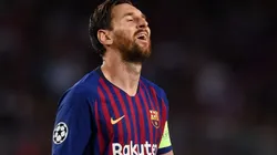 Messi, con nuevo look en el entrenamiento.