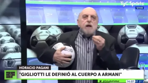 "¡Le hicieron cinco en el Mundial!": Pagani enojadísimo por los elogios a Armani