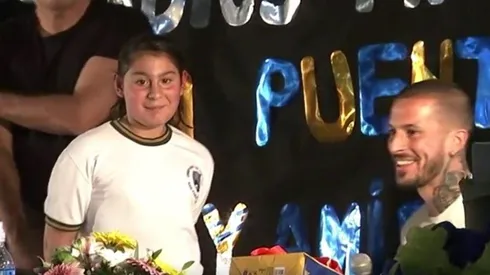 Épico: una nena le preguntó a Benedetto si jugaría en River y el delantero se tentó