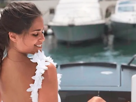 Con una foto sentada de costado, la ex de Dybala mostró cómo terminó de entrenar