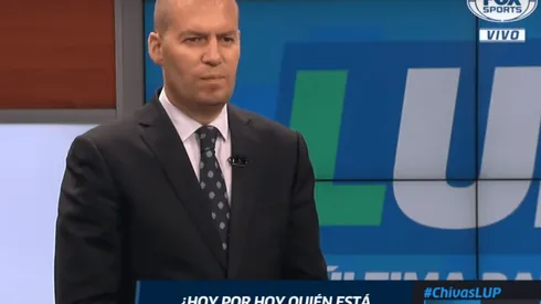 Captura del periodista en Fox Sports.