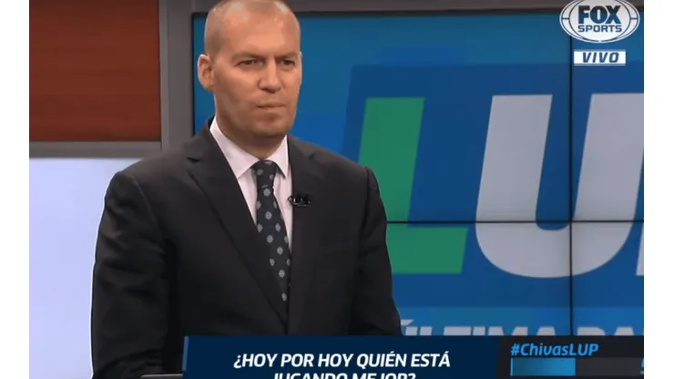 Captura del periodista en Fox Sports.