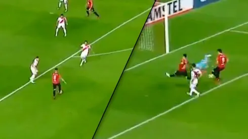 Meza casi hace el golazo de su vida y en el rebote apareció Armani