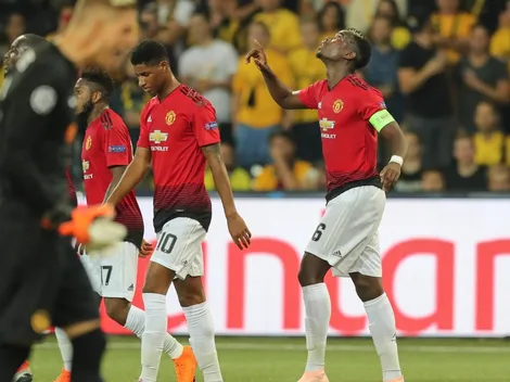 Pogba jugó al torero con los pobres defensores del Young Boys y marcó un golazo para el United