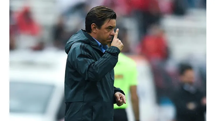 UN CAMBIO. Marcelo Gallardo metió mano y cambió la formación para enfrentar a Independiente (Foto: Getty).