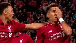 ¡No te veo! Firmino y un golazo con gran festejo.
