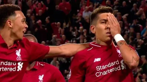 ¡No te veo! Firmino y un golazo con gran festejo.