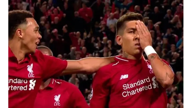 ¡No te veo! Firmino y un golazo con gran festejo.