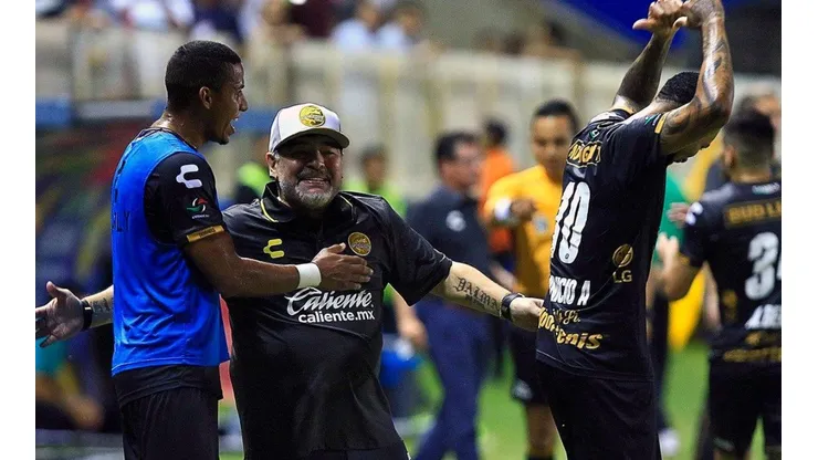 Un genio: el goleador de Dorados contó qué le dijo Maradona antes del partido