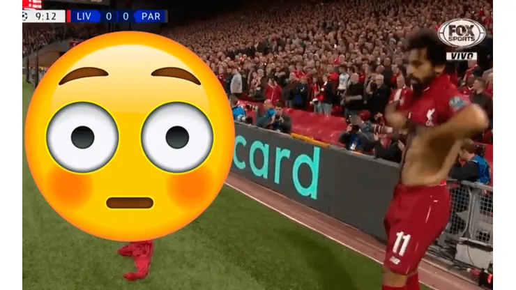 ¡Salah todavía tiene la venda!