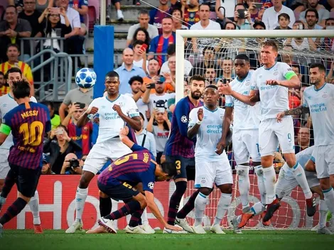 Twitter enloqueció con el golazo de tiro libre de Messi