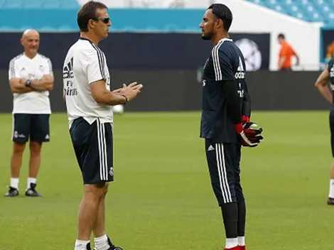 Previo al debut de Real Madrid en Champions, a Lopetegui le preguntaron por Keylor Navas