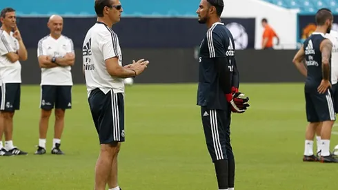Previo al debut de Real Madrid en Champions, a Lopetegui le preguntaron por Keylor Navas