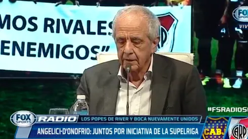 D'Onofrio en conferencia de prensa.