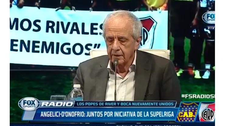 D'Onofrio en conferencia de prensa.