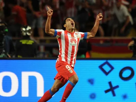 El guiño de Falcao al Atlético antes de su debut en la Champions League