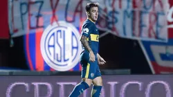 Julio Buffarini, jugador de Boca en el Nuevo Gasómetro.