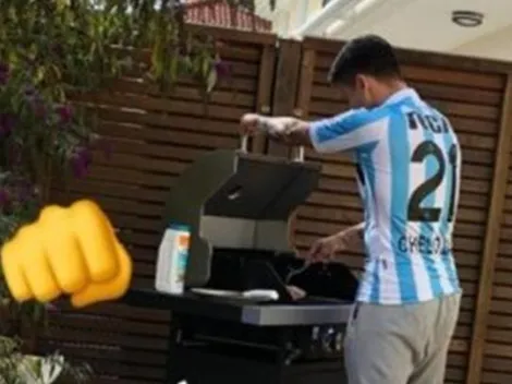 Luego que Arturo Vidal la luzca, otro jugador de la Selección de Chile apareció con la camiseta de Racing