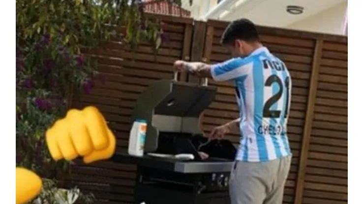 Luego que Arturo Vidal la luzca, otro jugador de la Selección de Chile apareció con la camiseta de Racing