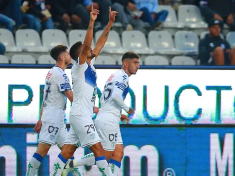 López le pusó la pelota en la cabeza a Jara para el primer gol del Pachuca