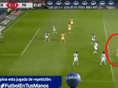 ¡Terrible bombazo! Zelarrayán colgó la pelota del ángulo para empatar el partido