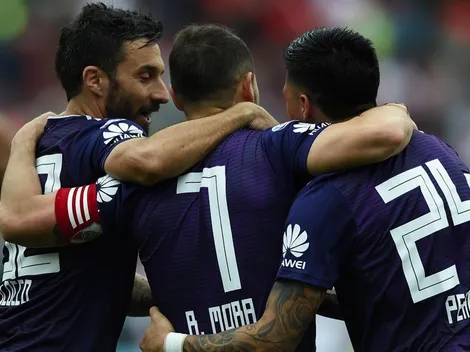 Ahora va por Boca y el Rojo: River se vistió de violeta y goleó a San Martín